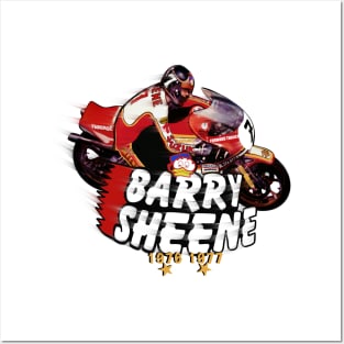 Barry Sheene 1976 1977 World Motorcycle Champion Posters and Art